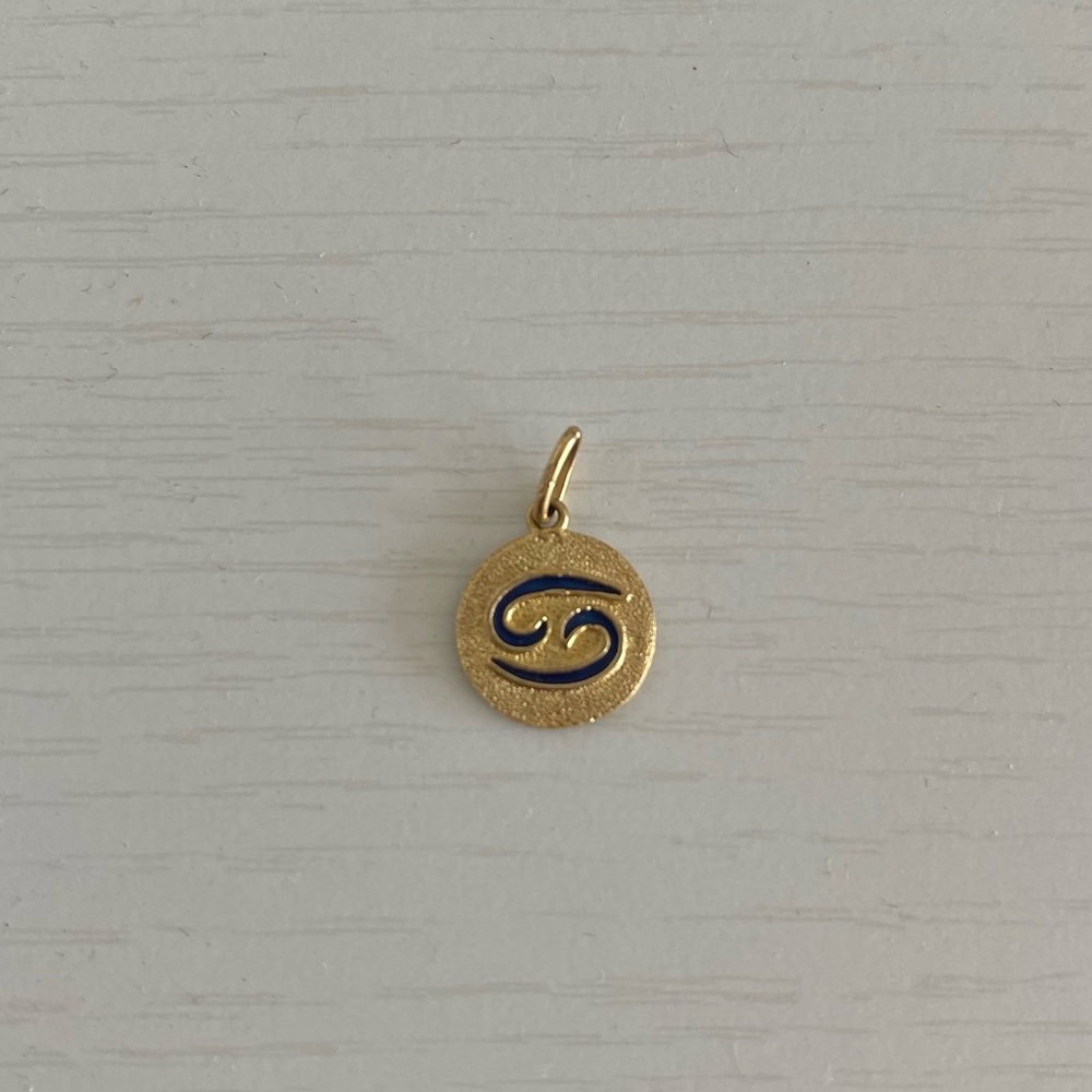 14k Gold Cancer Pendant/Charm